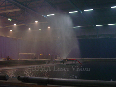 lasershow op waterscherm